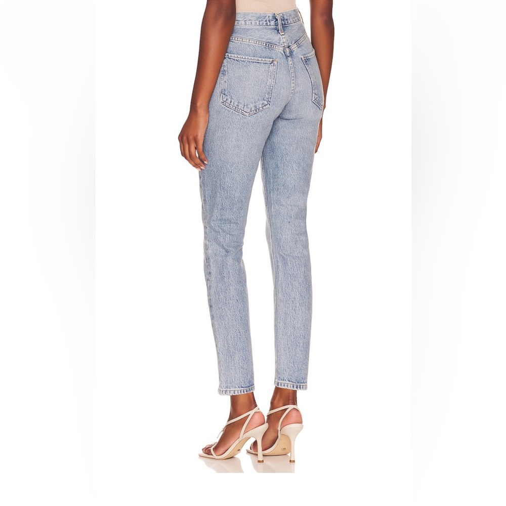AGOLDE Riley high rise straight crop in size 25